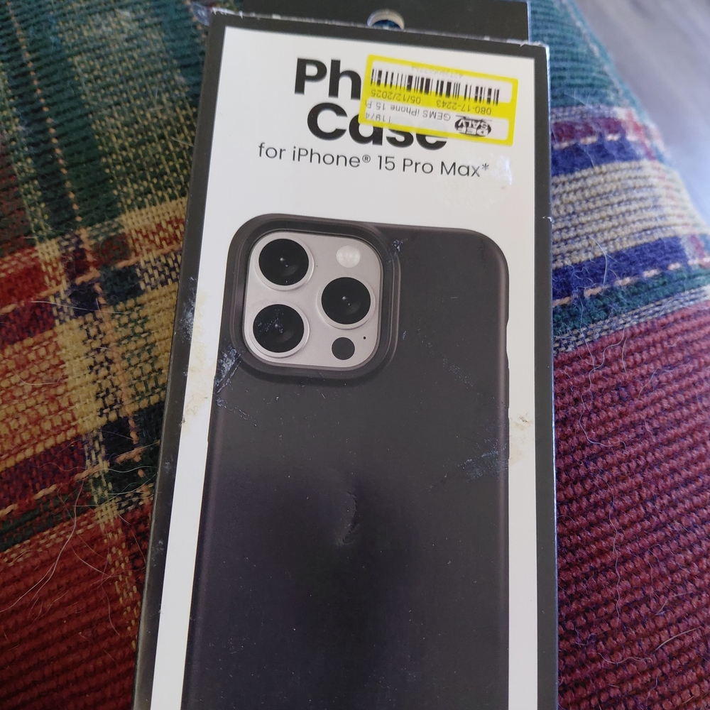 Black Phone Case for iPhone 15 Pro Max